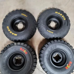 ike New MAXXIS RAZR Tires on DWT Beadlock Wheels – Full Set